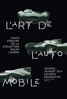 Philippe Apeloig “L’art de l’automobile, Chefs-d’œuvre de la Collection Ralph Lauren” / limited edition typographic poster / available in 118×175