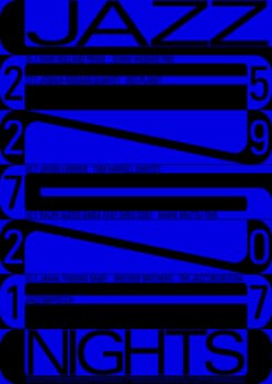 Aurelia Peter “Langnau Jazz Nights” / giclée typographic poster / available in A0, A1