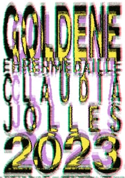 Aurelia Peter “Goldene Ehrenmedaille 2023, Kanton Zürich” / giclée typographic poster / available in A0, A1