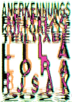 Aurelia Peter “Anerkennungsbeiträge Kulturelle Teilhabe 2023, Kanton Zürich” / giclée typographic poster / available in A0, A1