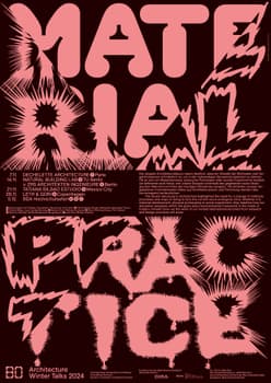 BANK™ “Architecture Winter Talks 2024” / limited edition typographic poster / available in A1