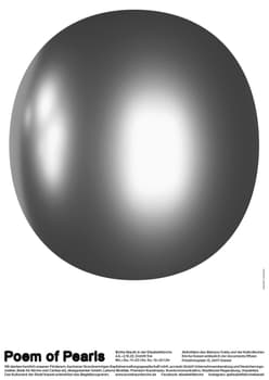 BANK™ “Poem of Pearls (3/4)” / limited edition typographic poster / available in A1, A3