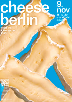 Daniel Wiesmann “cheese berlin (1)” / giclée typographic poster / available in A0, A1, A2