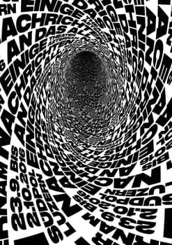 Erich Brechbühl “A few messages to space” / giclée typographic poster / available in F4, 70×100, 50×70