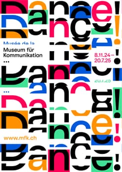 Erich Brechbühl “Dance!” / limited edition typographic poster / available in F4