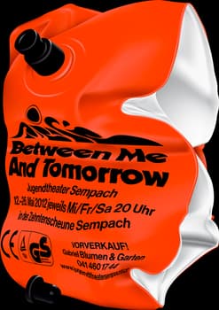 Erich Brechbühl “between me and tomorrow” / limited edition typographic poster / available in F4