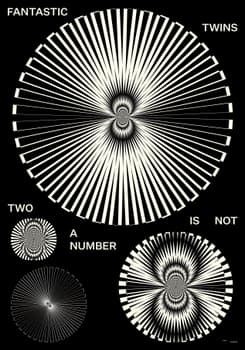 Fons Hickmann “Two is not a Number” / giclée typographic poster / available in F4, 100×140, 70×100, 50×70