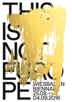 Fons Hickmann “this is not europe” / Limited edition typographic poster / hand-signed / limited run of 100 / available in A0