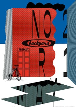 Igor Gurovich “noor backyard opening” / giclée typographic poster / available in 70×100
