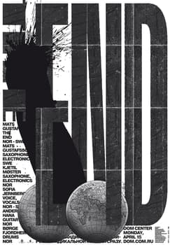 Igor Gurovich “the end” / giclée typographic poster / available in 70×100