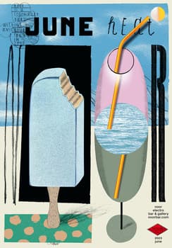 Igor Gurovich “June heat” / giclée typographic poster / available in 70×100