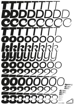 Jianping He “TDC Tokyo 2023” / limited edition typographic poster / available in A0