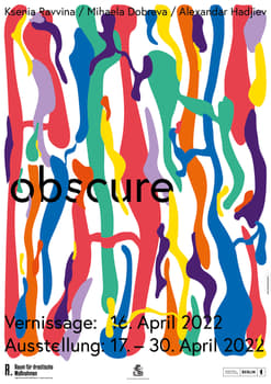 studio lindhorst-emme+hinrichs “obscure” / giclée typographic poster / available in A0, A1