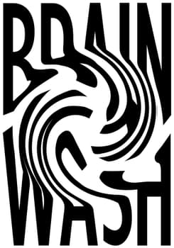 Michael Speranza “Brainwash” / giclée typographic poster / available in F4, 100×140, 70×100, 50×70, A0, A1, A2