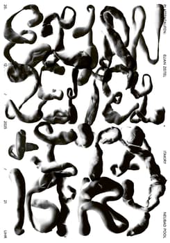 Michael Speranza “Elian Zeitel + Itakiry (Plattentaufen) – Neubad Luzern” / giclée typographic poster / available in F4, A2