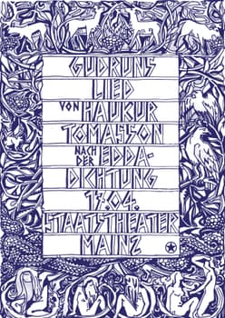 Neue Gestaltung “Gudruns Lied” / limited edition typographic poster / available in A0