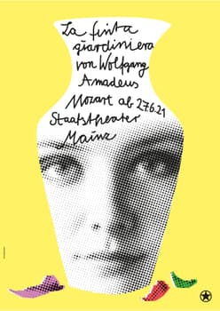 Neue Gestaltung “La finta giardiniera” / limited edition typographic poster / available in A0