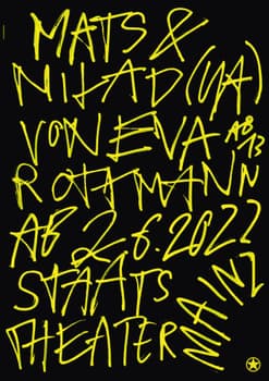 Neue Gestaltung “Mats und Milad” / limited edition typographic poster / available in A0