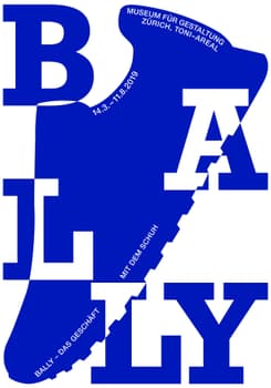 Raffinerie “Bally – Blau” / giclée typographic poster / available in F4, 70×100