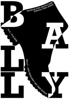 Raffinerie “Bally – Schwarz” / giclée typographic poster / available in F4, 70×100