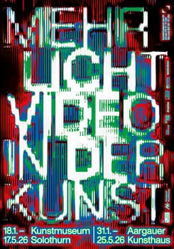 Raffinerie “Mehr Licht – Video in der Kunst” / giclée typographic poster / available in F4, 70×100