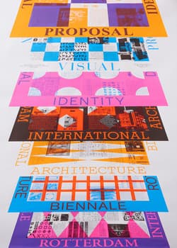 Richard Niessen “Proposal Identity IABR” / limited edition typographic poster / hand-signed / limited run of 10 / available in A0