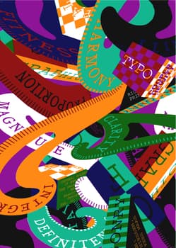 Richard Niessen “Seven Rulers of Beauty” / giclée typographic poster / available in A0, A1