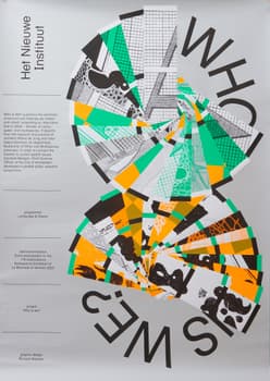 Richard Niessen “Who is we?” / Limited edition typographic poster / numbered / hand-signed / limited run of 20 / available in A0