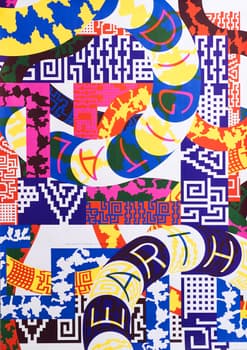 Richard Niessen “Digital Earth” / Limited edition typographic poster / numbered / hand-signed / limited run of 30 / available in A0