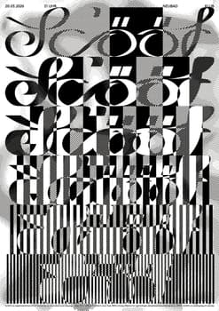 Sam Steiner “Sc’ööf” / giclée typographic poster / available in F4, 100×140, 70×100, 50×70, A0, A1, A2