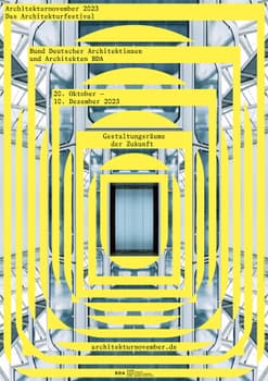 Studio Tillack Knöll “Architekturnovember” / 2023 print typographic poster / limited run of 100 / available in A1