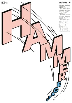 Studio Tillack Knöll “Hammerspace” / Original Edition typographic poster / hand-signed / limited run of 100 / available in A0