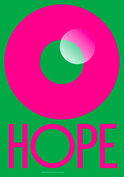 thiago lacaz “hope” / giclée typographic poster / available in 70×100