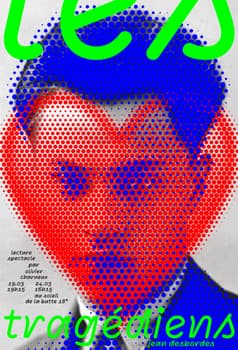 Toan Vu-Huu “Les Tragédiens” / limited edition typographic poster / limited run of 20 / available in 120×176