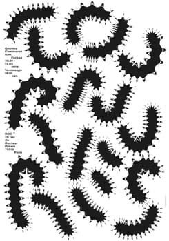 Toan Vu-Huu “Tournures” / giclée typographic poster / available in F4, 100×140, 70×100, A0, A1