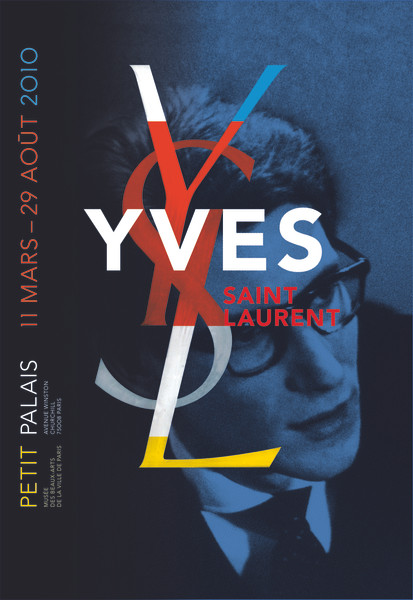 Philippe Apeloig “Yves Saint Laurent” / limited edition typographic poster / available in 100×150