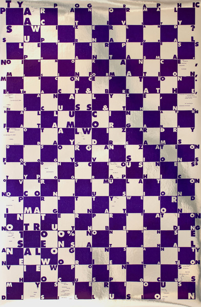 Dafi Kühne “Typographic Disillusion” / limited edition typographic poster / limited run of 300 / available in 64×97