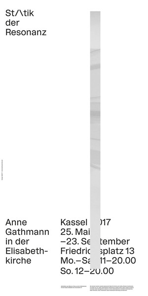 BANK™ “Statik der Resonanz” / limited edition typographic poster / available in 42×84