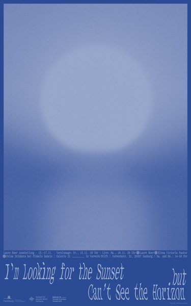 BANK™ “I’m Looking for the Sunset but Can’t See the Horizon” / limited edition typographic poster / available in 52,5×84