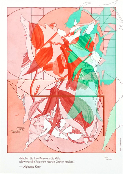 BANK™ “Reise um meinen Garten” / limited edition typographic poster / numbered / hand-signed / available in A2