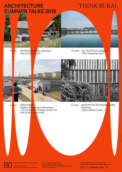 BANK™ “Architecture Summer Talks 2019 ‘Think Rural’ (frontside)” / limited edition typographic poster / available in A1
