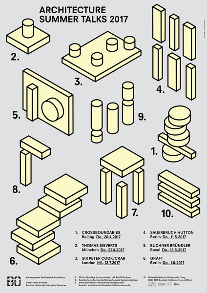 BANK™ “Architecture Summer Talks” / limited edition typographic poster / available in A1