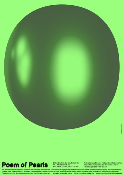 BANK™ “Poem of Pearls (1/4)” / limited edition typographic poster / available in A1, A3