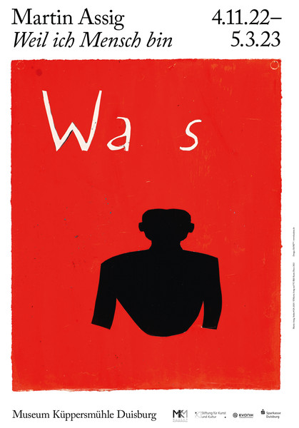 BANK™ “Martin Assig: Weil ich Mensch bin” / limited edition typographic poster / available in A1