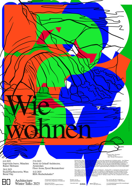 BANK™ “Architecture Winter Talks 2025. Wie wohnen?” / limited edition typographic poster / available in A1