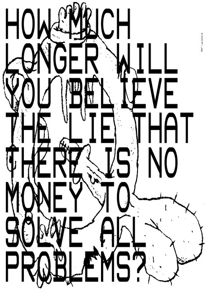 BANK™ “How Much Longer (3/5)” / giclée typographic poster / available in A0, A1