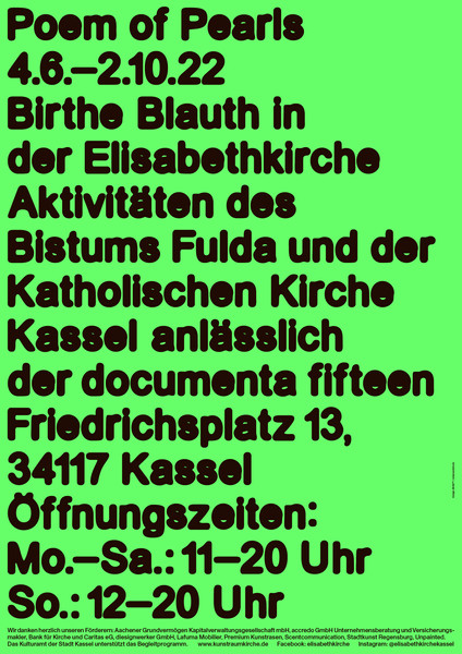 BANK™ “Poem of Pearls (2/4)” / limited edition typographic poster / available in A1, A3