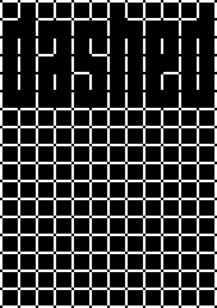 Daan Rietbergen “dashed” / giclée typographic poster / available in A0, A1, A2