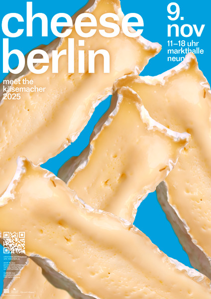 Daniel Wiesmann “cheese berlin” / giclée typographic poster / available in A0, A1, A2