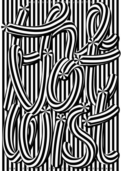 Erich Brechbühl “The Notwist” / giclée typographic poster / available in F4, 70×100, 50×70